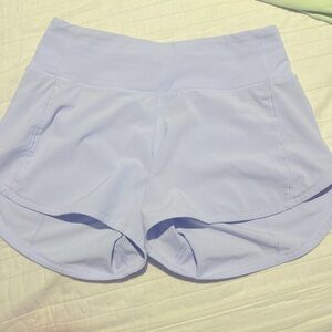 Lululemon Speed Ups 4 Inch in Blue